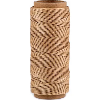 Nit Voskované polyesterové nitě šíře 1 mm, barva 11 (42) béžová aloe