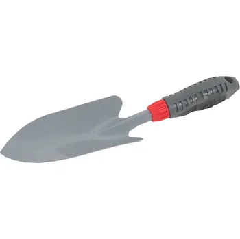Motyka TOPTRADE sázecí lopatka široká – kovová čepel, PP rukojeť (Široká sázecí lopatka TOPTRADE, kovová čepel a PP rukojeť)