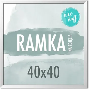 Rám na obraz RÁMEČEK 40x40 Rámeček na fotografie 40x40 Rámečky na fotografie 40x40 STŘÍBRNÁ MDF