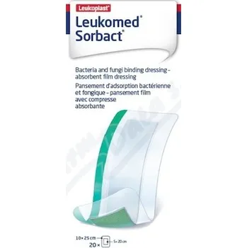 Krytí na ránu Leukomed Sorbact pooperační krytí 10x25cm 20ks