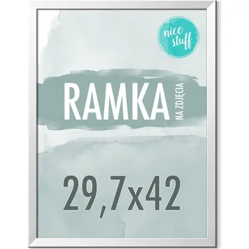 Rám na obraz RÁMEČEK A3 Rámeček na fotografie A3 29,7x42 Rámečky na fotografie STŘÍBRNÉ MDF STŘÍBRNÉ