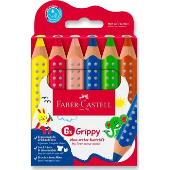 Výtvárné potřeby Pastelka Faber-Castell Grippy - 6 barev