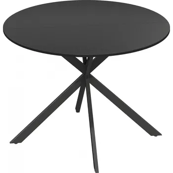 Jídelní stůl Kulatý jídelní stůl pro 4 osoby Ø100 cm | černý