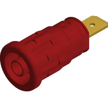 Krokosvorka Hirschmann Test a Measurement SEP 2620 F6,3 bezpečnostní laboratorní zásuvka zásuvka, vestavná vertikální Ø pin: 4 mm červená 1 ks