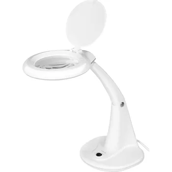 Pracovní světlo LogiLink WZ0059 Stolní lupa s osvětlením, 3 a 12 dioptrie zvětšení=4 x 100 mm Třída energetické účinnosti 2021 F (A - G)