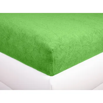 Prostěradlo Aaryans Froté prostěradlo zelené Rozměry prostěradla: 90x200 cm