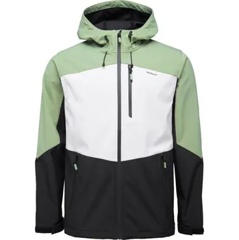 Pánská softshellová bunda Lehká pánská softshellová bunda Willard BIRGER XL Černá, Světle zelená, Bílá