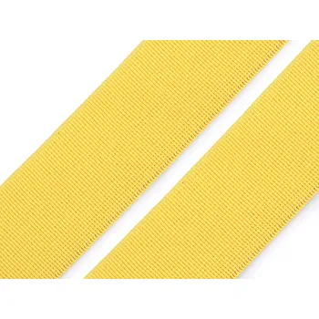 Pruženka měkká tkaná šíře 25 mm, malé, 3 žlutá