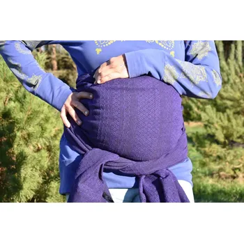 Šátek na nošení dítěte MEXICKÉ Rebozo - Fialová Esmeralda 340 x 73cm