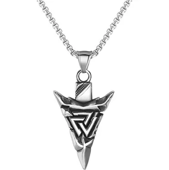 Šperk Přívěsek z chirurgické oceli Viking Arrowhead, Model včetně řetízku 2.5 mm/ 60 cm Impress Jewelry 2310111024413268
