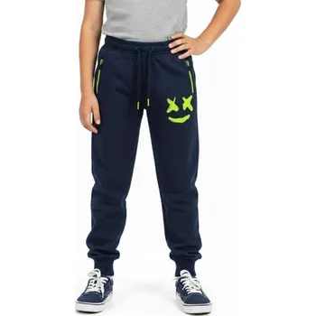 Dívčí mikina Chlapecké tepláky s kapsami na zip Velikost: 176, Barva: Tmavě modrá/ zelená