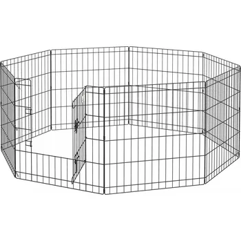 Pro hlodavce Modulární voliéra pro psy, králíky a hlodavce 61 x 61 cm | černá