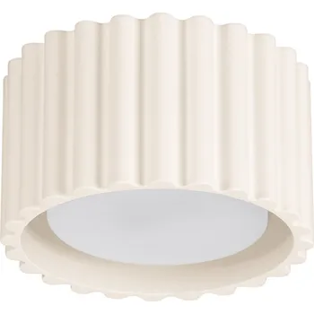 Stropní svítidlo Aura, 1x béžové hliníkové stínítko, (6 cm)