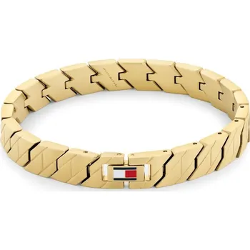 Náramek Designový pánský náramek z pozlacené oceli Lars 2790620 Tommy Hilfiger