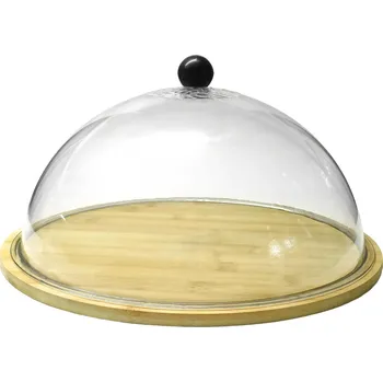 PROHOME - Servírovací podnos s krytem kulatý 31,7x15,5cm