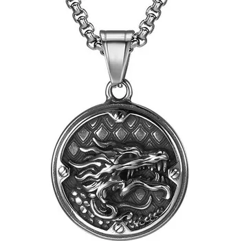 Přívěsek Přívěsek z chirurgické oceli Dračí hlava, Model BEZ ŘETÍZKU (pouze přívěsek) Impress Jewelry PN-2049