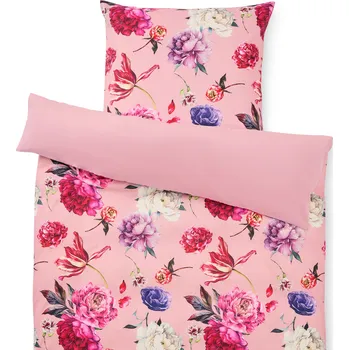 Povlečení 727863 - Tchibo - Povlečení renforcé - barva: růžová