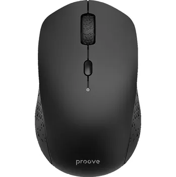 Myš Proove - Bezdrátová myš Sweeper (WMSW00011001) - standardní, 2,4 GHz, Bluetooth, 6 tlačítek, 800-1600DPI, 1x baterie AA - černá