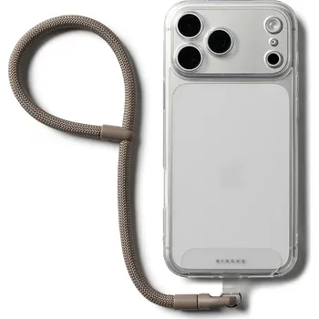 Telefonní příslušenství Ringke - univerzální držák na ruku Link Flow P-Type - šňůrka na krk pro pouzdra na telefony, nastavitelná - Mocha Mousse