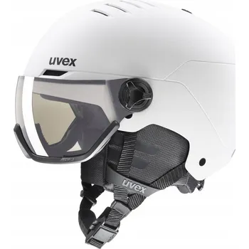 Lyžařská helma Uvex Wanted Visor Pro V bílá