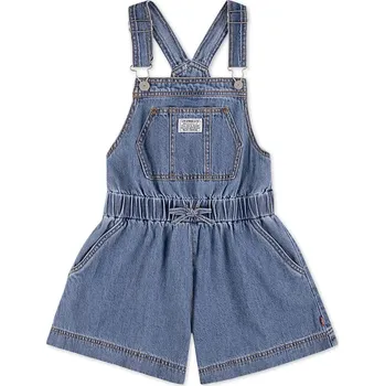 Chlapecké kalhoty Dětské kalhoty na šle Levi's SHORTALL WITH TIE AT WAIST 3EP580 modrá 55X, vel. 128