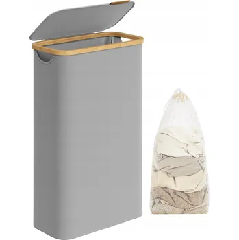 Koš na prádlo Volně stojící koš na prádlo Songmics 65 l šedý