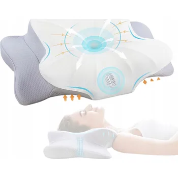 Polštář Ortopedický Polštář z paměťové pěny, ergonomický, 62 x 36 cm - POHODLNÝ