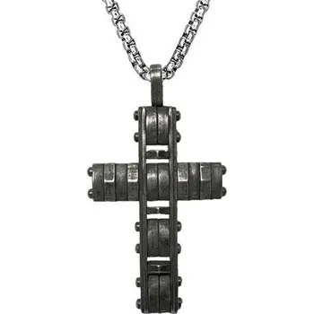 Přívěsek Přívěsek z chirurgické oceli Křížek Rivets Dark, Model BEZ ŘETÍZKU (pouze přívěsek) Impress Jewelry 2306251406093268