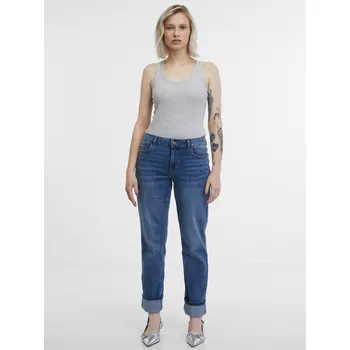 Dámské džíny Orsay Dámské Tmavě modré dámské straight džíny ORSAY Modrá 24-25/32 (2476275)