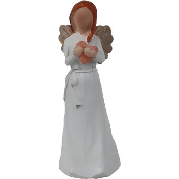 Vánoce Dekorace anděl se srdíčkem X8183