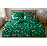 Povlečení z mikrovlákna s bavlněným efektem TERELA zelené