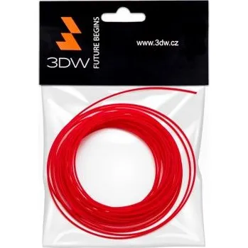 Filament 3DW - ABS filament 1,75mm červená, 10m, tisk 220-250°C (D11604)