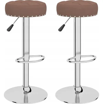 Barová židle VidaXL Barová Židle v hnědých odstínech, 83 cm, látková