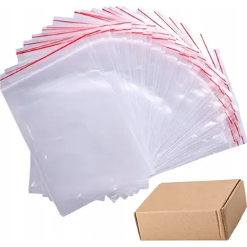 Sáček na potraviny Strunové sáčky 300x400 mm s posuvníkem Strunový sáček Fólie Silné 100 Ks