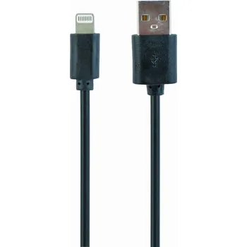 Datový kabel Kabel Gembird USB - Apple Lightning 1 m černý