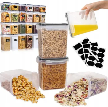 Úložný box SADA 24 KUSŮ NÁDOB NA SKLADOVÁNÍ POTRAVIN