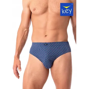 Slipy Pánské slipy Key MPC 945 M-2XL A'2 tyrkysovo-červené M