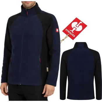 Pánská mikina Mikina fleecová bunda z mikrofleecu Strauss XL