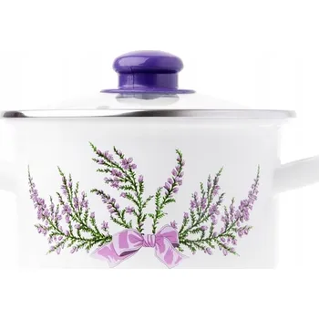 Hrnec SMALTOVANÝ HRNEC ODELO LEVANDULE 16CM 2,0L BÍLÝ 1 Ks.