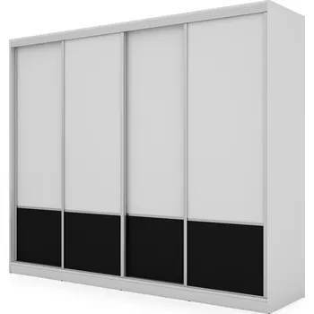 Šatní skříň Skříň eMeblast Šatní skříně s posuvnými dveřmi 268 x 220 x 65 cm bílá