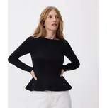 Reserved - Halenka s volánovým lemem - černý - 779KL-99X - 779KL-99X-L