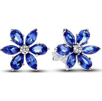 Náušnice Náušnice PANDORA Třpytivý modrý herbářový shluk 292407C01