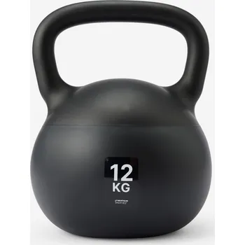 Fitness DOMYOS Home kettlebell 12 kg 12kg ČERNÁ