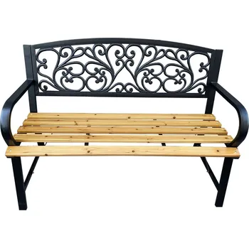 Zahradní lavice Zahradní lavice MAHELA - černá / hnědá