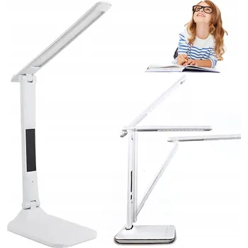 Lampička LED LAMPIČKA NA STŮL S DISPLEJEM, HODINAMI A DATEM