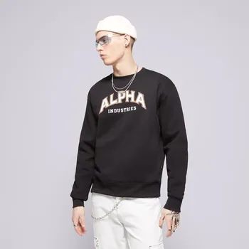 Pánská mikina Alpha Industries Mikina College Sweater Černá Xl