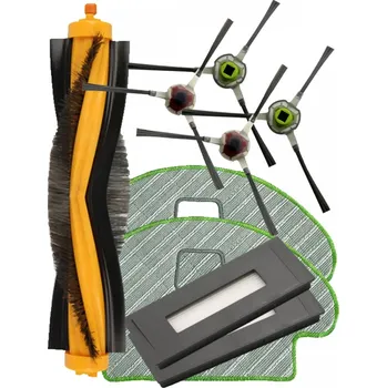 Sada příslušenství pro robotický vysavač HEPA filtry a kartáče pro vysavač ECOVACS Deebot OZMO 930 sada a mopy 9ks