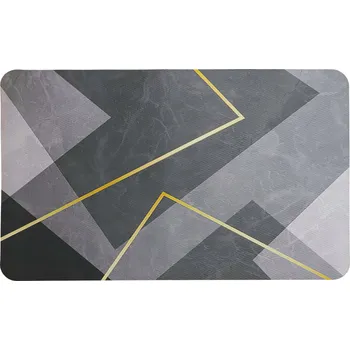 Koupelnová předložka RYCHLESCHNOUCÍ KOUPELNOVÁ PŘEDLOŽKA ŠEDÁ 40X60 cm