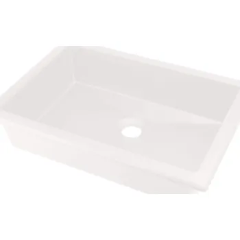 Umyvadlo Deante Correo, granitové umyvadlo 500x350x140 mm, bílá matná, DEA-CQR_AU5U