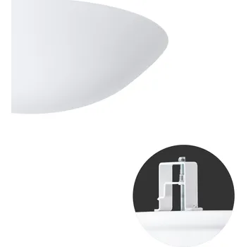 Koupelnové svítidlo OSMONT TIT65027 TITAN V2 stropní/nástěnné plastové polovestavné svítidlo bílá IP44 3000 K 33W LED DALI HF